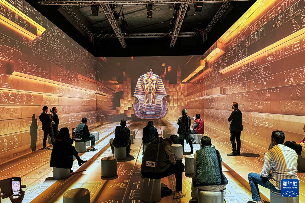 大埃及博物馆举办图坦卡蒙沉浸式展览