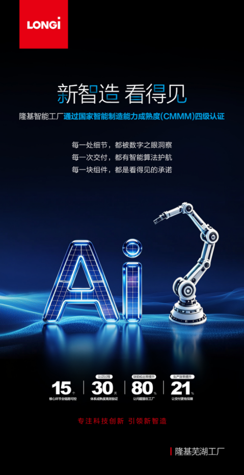 组件智造新突破!隆基芜湖基地通过CMMM四级认证(图3)
