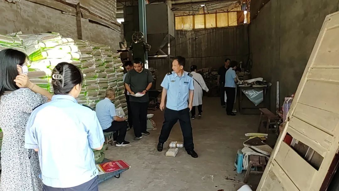 工作人员对种子进行检查(图片由亢冰洁提供)