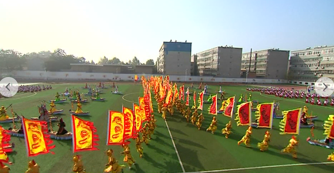 潼关黄河古战船在表演