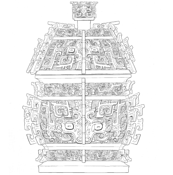 折方彝形似房屋。（图片由宝鸡周原博物院提供）