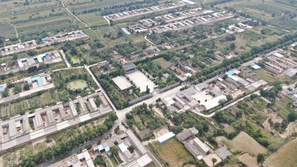 党家庄传统村落鸟瞰图