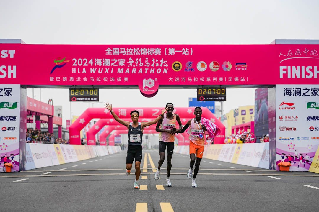 无锡马拉松开跑何杰打破男子马拉松全国纪录