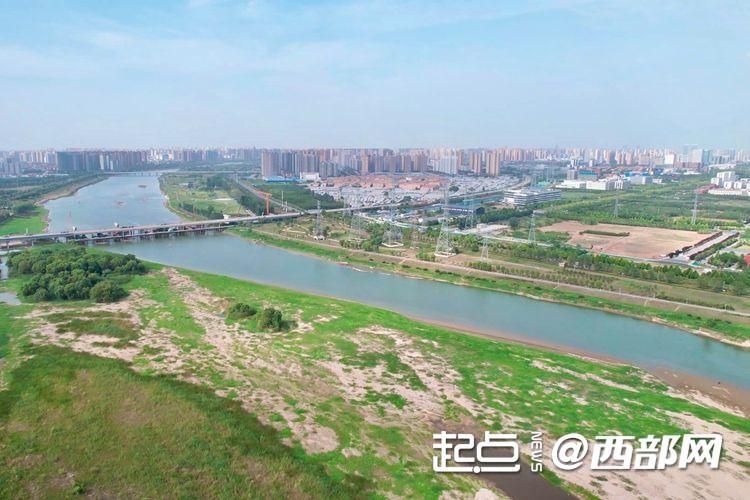 渭河咸阳段综合治理后的面貌