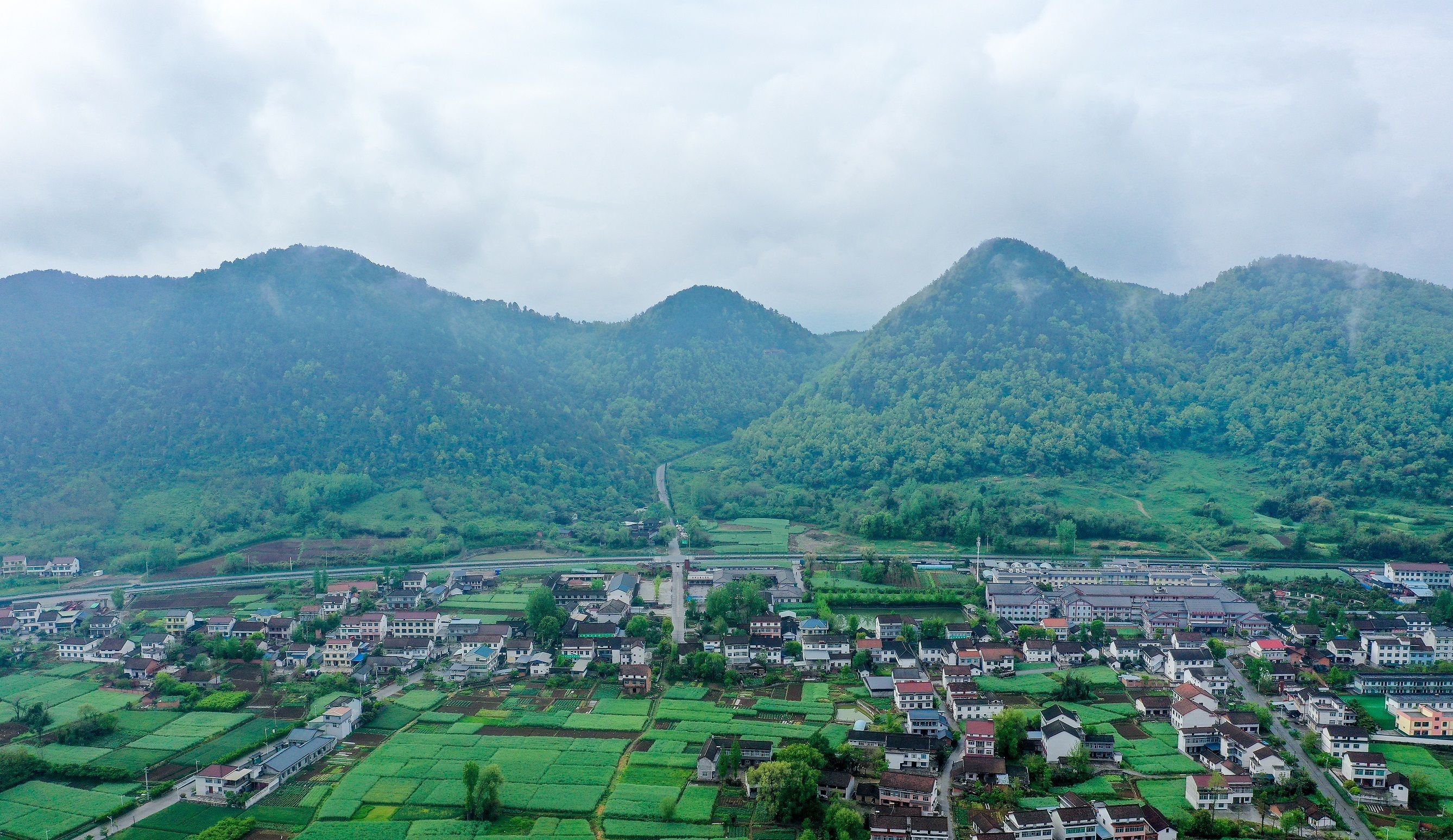远眺定军山。陈林 摄