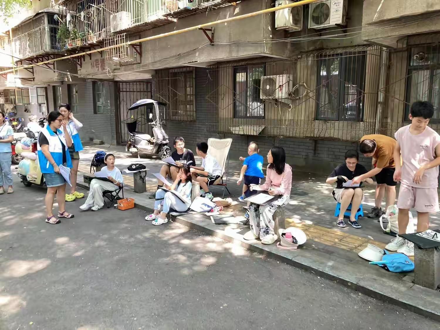 艺术写生现场