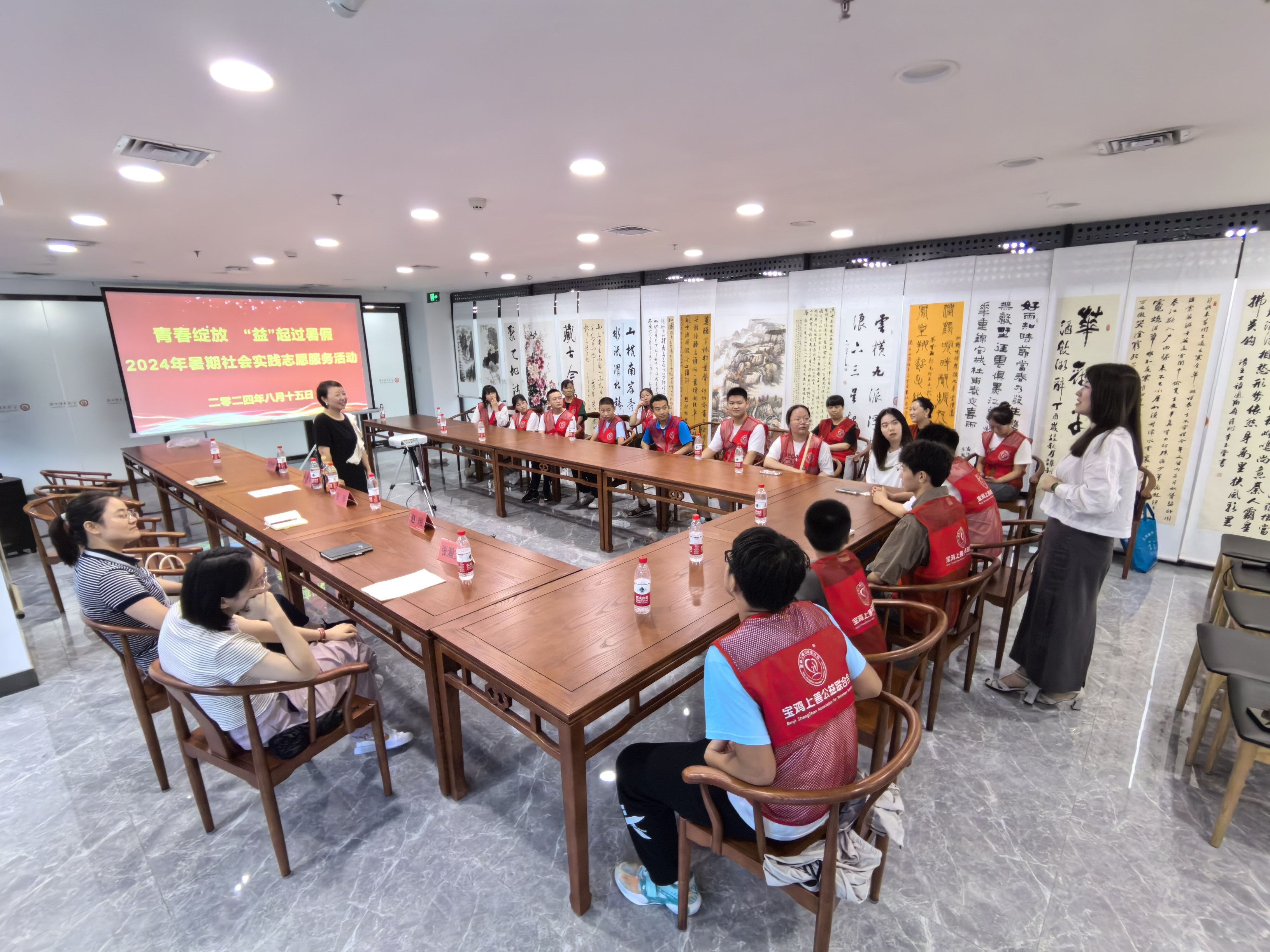 心理互动小游戏现场。