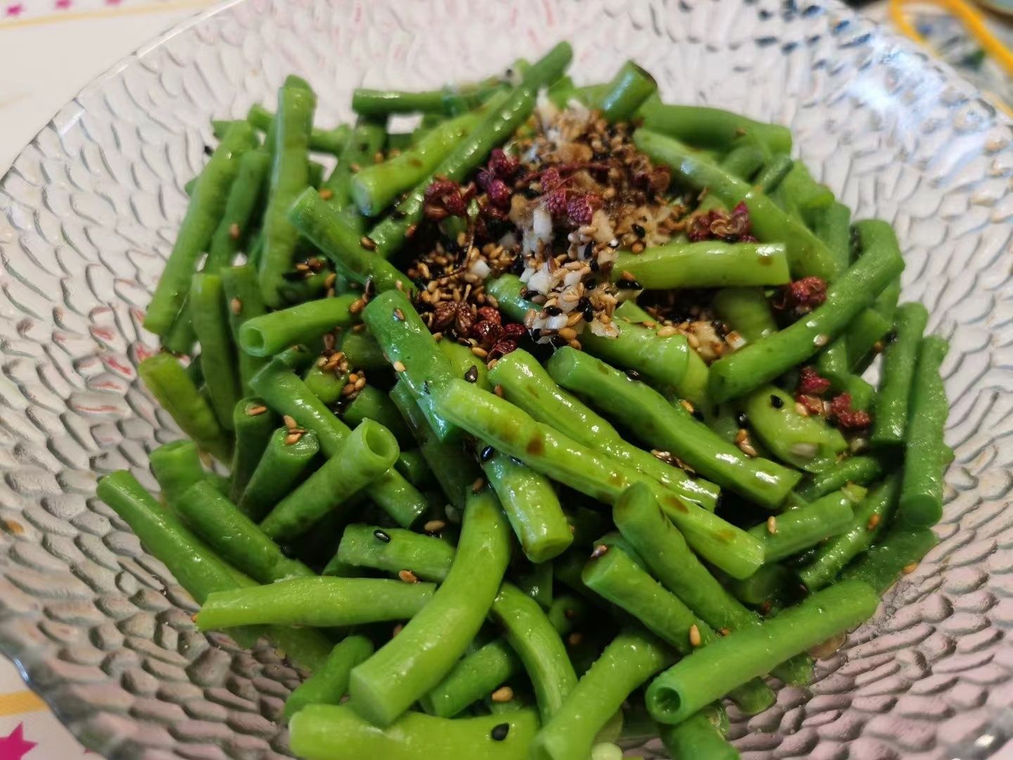 凉拌豆角。