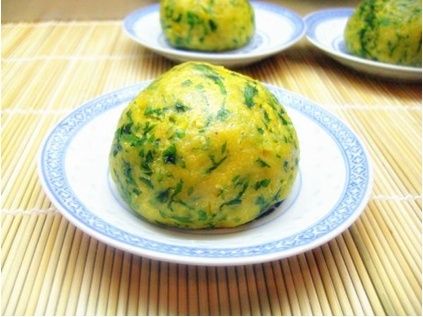 玉米面菜窝头